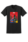 Middle East Airlines Kuwait T-Shirt - Vintage Oil Derricks Poster - Black