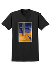 Egyptian Airlines Cairo T-Shirt - Vintage Nile Map Poster - Black