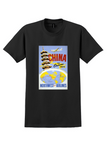 Northwest Orient China T-Shirt - Vintage Overland Route Poster - Black