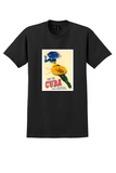 Pan Am Cuba T-Shirt - Vintage Straw Hat Dancer Poster - Black