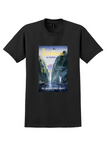 Pan Am Scandinavia T-Shirt - Vintage Fjord Poster - Black
