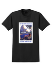 Pan Am South Sea Isles T-Shirt - Vintage Flying Boat Poster - Black