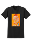 Pan Am Hawaii T-Shirt - Vintage Hula Skirt Poster - Black
