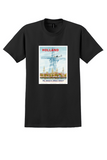 Pan Am Holland T-Shirt - Vintage Windmill Poster - Black