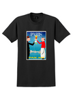 Pan Am Paris T-Shirt - Aaron Fine Champagne Toast Poster - Black