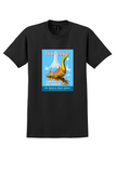 Pan Am Thailand T-Shirt - Vintage Royal Barge Poster - Black