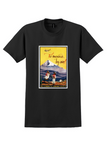 Pan Am Mexico T-Shirt - Vintage To Mexico by Air Poster - Black
