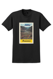 Panagra Peru T-Shirt - Vintage Andes Valley Poster - Black
