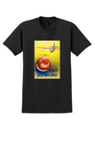 Qantas Empire Airways T-Shirt - Vintage 1938 Flying Boat Poster - Black