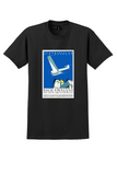 Scandinavian Air Express Finland T-Shirt - Vintage Luftexpress Poster - Black