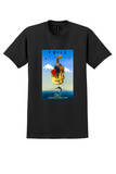 SAS Chile T-Shirt - Vintage Guitar and Andes Poster - Black