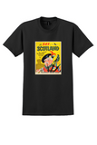 SAS Scotland T-Shirt - Vintage Bagpiper Poster - Black