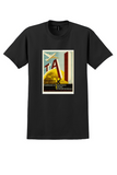TAI T-Shirt - Vintage 1950 Airliner Poster - Black