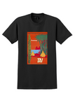 TAI Nouvelle-Calédonie T-Shirt - Vintage Island Poster - Black