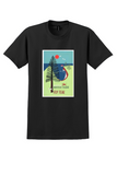 TEAL Norfolk Island T-Shirt - Vintage Norfolk Pine Poster - Black