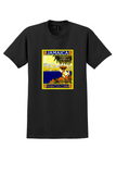 Jamaica T-Shirt - Vintage Gem of the Tropics Poster - Black