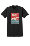 New York T-Shirt - WPA Municipal Airports Poster - Black
