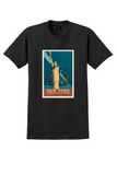 New York T-Shirt - Vintage Wonder City Statue of Liberty Poster - Black