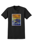The Dawn of a New Age T-Shirt - Vintage Streamlined Aircraft Poster - Black