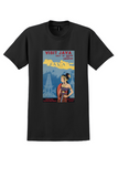 Visit Java T-Shirt - Vintage Javanese Dancer Poster - Black