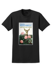United Air Lines Pacific Northwest T-Shirt - Galli Deer Poster - Black