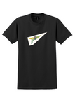 Alaska Airlines T-Shirt - Vintage Alaska's World Pennant Bag Sticker - Black