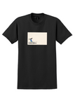 Alaska Airlines T-Shirt - Vintage Fly With A Happy Face Bag Sticker - Black