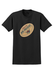 Alaska Airlines T-Shirt - Vintage Shipped by Air Freight Label - Black