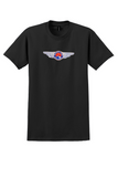 Alaska Star Airlines T-Shirt - Vintage Winged Star Bag Sticker - Black