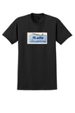 Alfa Airlines T-Shirt - Vintage Pleasant Journey Bag Sticker - Black