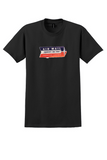 American Airlines T-Shirt - Vintage Air Mail Tomorrow's Mail Today Label - Black