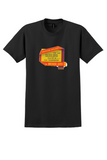 American Airlines T-Shirt - Vintage DC-6 Aircoach to Mexico City Sticker - Black