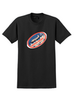 American Airlines T-Shirt - Vintage The Flagship Fleet DC-3 Bag Sticker - Black