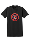 American Overseas Airlines T-Shirt - Vintage AA System Roundel Sticker - Black
