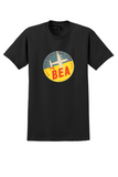 BEA T-Shirt - Vintage British European Airways Roundel Sticker - Black