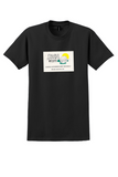 BWIA T-Shirt - Vintage Sharing Our Warmth With the World Sticker - Black