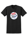 Boeing 717 T-Shirt - Vintage Cartoon Jet Bag Sticker - Black