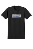Boeing 757-200 T-Shirt - Vintage Profile Bag Sticker - Black