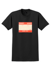Braniff International T-Shirt - Vintage Board Mail Label - Black