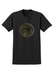 Braniff International T-Shirt - Vintage El Dorado Gold Foil Bag Sticker - Black