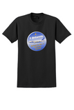 Britannia Airways T-Shirt - Vintage No. 1 Holiday Airline Sticker - Black
