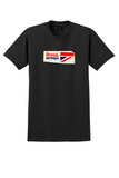 British Airways T-Shirt - Vintage Union Jack Logo Bag Sticker - Black