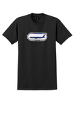 British Midland T-Shirt - Vintage Airbus A321-200 Sticker - Black