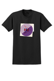 CX Purple Circle Emblem T-Shirt - Vintage Bag Sticker - Black