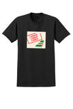 Cathay Pacific T-Shirt - Vintage Cathay Cargo Cares Bag Sticker - Black