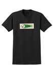 Colonial Airlines T-Shirt - Vintage Fly There Fly Back Bag Sticker - Black