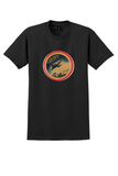 Cubana T-Shirt - Vintage Airliner Over Clouds Bag Sticker - Black