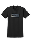 Continental Airlines T-Shirt - Vintage First Class Globe Bag Sticker - Black