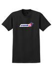 Crossair T-Shirt - Vintage Swiss Cross Logo Bag Sticker - Black