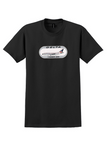 Delta T-Shirt - Vintage Airbus A310 Oval Sticker - Black